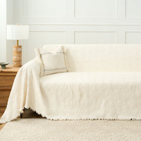 Cozy Winter Crosshatch Style Sofa/Couch Cover