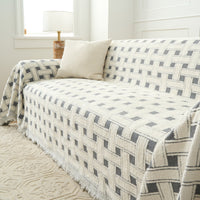 Cozy Winter Crosshatch Style Sofa/Couch Cover