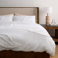 Luxe Leaf Tufted Duvet Cover Set