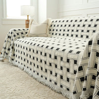 Cozy Winter Crosshatch Style Sofa/Couch Cover