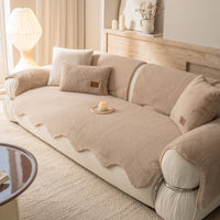 Cozy Wave Mink-Fleece Nonslip Sofa/Couch Cover