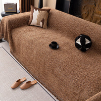Blended Texture Chenille Sofa Cover Throw