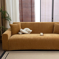 Herringbone Full-Cover Sofa Slipcover