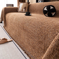 Blended Texture Chenille Sofa Cover Throw
