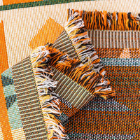 Tribal Sunset Pattern Geometric Chenille Couch Cover Soft Breathable Stylish Sofa Protection for an Easy-to-Clean Home Upgrade
