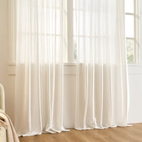 Frostline Grid Thermal Privacy Sheer Curtain