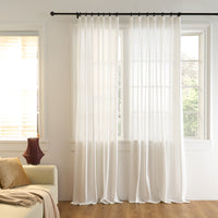 Frostline Grid Thermal Privacy Sheer Curtain