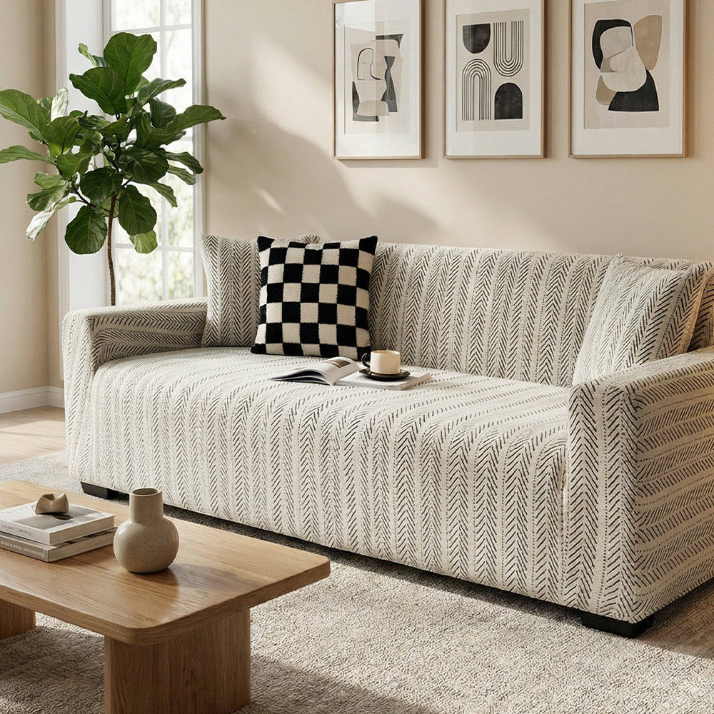 FlexWeaveThickened Stretch Jacquard Sofa Slipcover