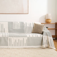 Modern Geometric Multi-Color Sofa Cover Stylish Durable and Soft Protection for a Trendy Pet-Friendly Kid-Friendly Home