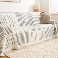 Modern Geometric Multi-Color Sofa Cover Stylish Durable and Soft Protection for a Trendy Pet-Friendly Kid-Friendly Home