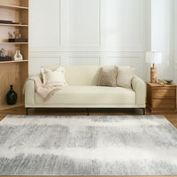 Easy Clean Washable Rug Soft Chic Neutral Gradient Design Durable Spillproof Pet-Friendly Non-Slip Pad Living Room Area Rug