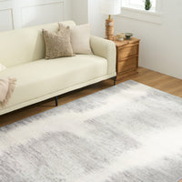 Easy Clean Washable Rug Soft Chic Neutral Gradient Design Durable Spillproof Pet-Friendly Non-Slip Pad Living Room Area Rug