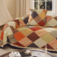 Patchwork Charm Chenille Scratch-Resistant Sofa/Couch Cover