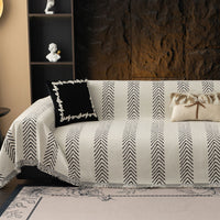 Woodland Geometric Soft Plush Pet-Friendly Multi-Purpose Minimalist Vintage Sofa Cover
