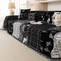 Patchwork Charm Scratch-Resistant Chenille Sofa/Couch Cover