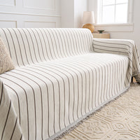 Black Linearity Reversible Comfort Sofa / Couch Cover