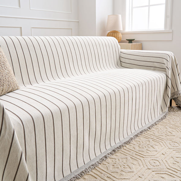 Black Linearity Reversible Comfort Sofa / Couch Cover
