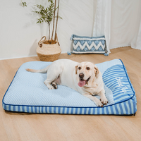 Extra Large Cooling Orthopedic Dog Bed with Raised Headrest