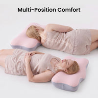 CloudFloat Ergonomic Contour Memory Foam Pillow