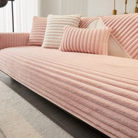 Luxe Ribbed Plush Nonslip Sofa/Couch Cover