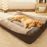 Large Thick Scratch-Resistant Dog Cushion Bed with Spine Support