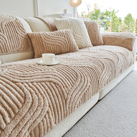 Cozy Wave Plush Nonslip Sofa/Couch Cover