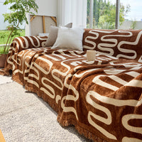 RetroMaze Chenille Sofa Cover