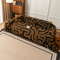 Modern Maze Chenille Sofa Cover