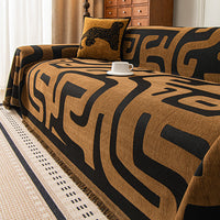Modern Maze Chenille Sofa Cover