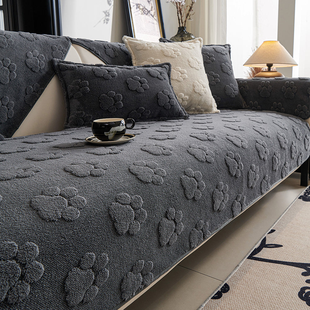 Paw Plush Nonslip Sofa/Couch Cover