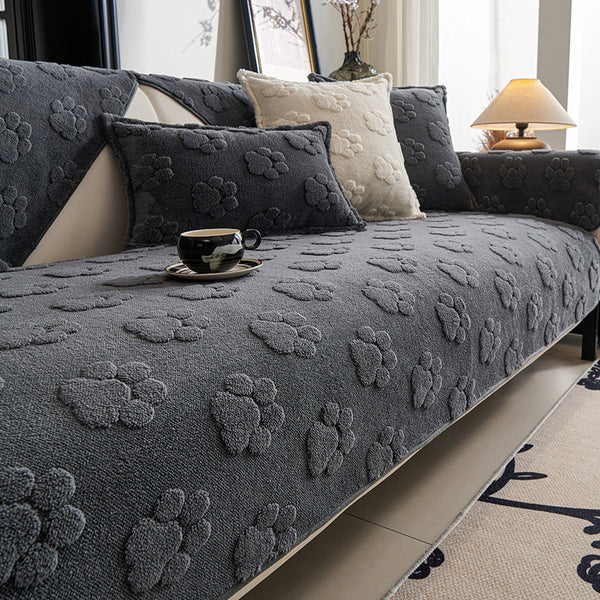 Paw Plush Nonslip Sofa/Couch Cover