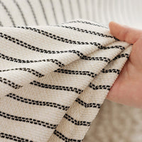 Classic Pinstripe Linen-Look Scratch-Resistant Sofa/Couch Cover