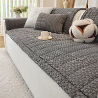 Cozy Corduroy Plush Nonslip Sofa/Couch Cover