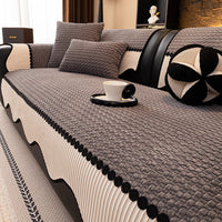 Modern Corduroy Wave Nonslip Sofa/Couch Cover