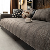 Modern Herringbone Faux-Linen Nonslip Sofa/Couch Cover