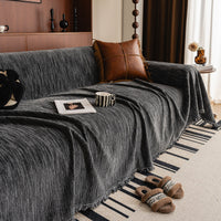 Elegant Ripple Chenille Scratch-Resistant Sofa/Couch Cover