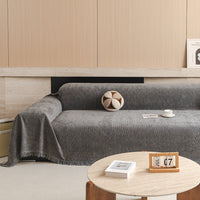Velvet Ribbed Chenille Sofa Cover
