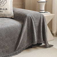 Velvet Ribbed Chenille Sofa Cover