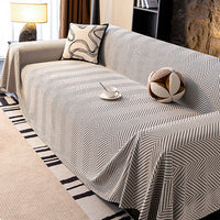 Elegant Washable Herringbone Chenille Sofa Cover