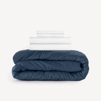 Back-to-School Pure Bamboo Bedding Bundle Bamboo Sheet Set + Bamboo Duvet