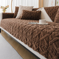 Retro Weave Plush Nonslip Sofa/Couch Cover