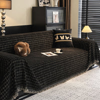 Elegant Grid Chenille Scratch-Resistant Sofa/Couch Cover