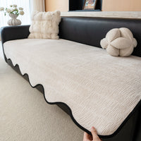 Wavy Edge Chenille Nonslip Sofa/Couch Cover