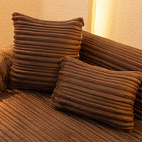 Creamy Ribbed Plush Nonslip Sofa/Couch Cover