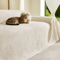 Botanical Leaf Reversible Triple Gauze Sofa Cover