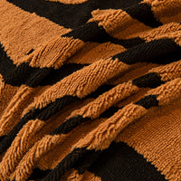 Plush Zebra Chenille Scratch-Resistant Sofa/Couch Cover