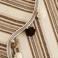 Chic Stripe Pom-Pom Non-Slip Sofa/Couch Cover