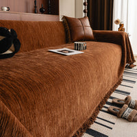 Elegant Ripple Chenille Scratch-Resistant Sofa/Couch Cover