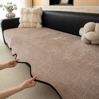 Wavy Edge Chenille Nonslip Sofa/Couch Cover