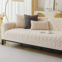 Retro Weave Plush Nonslip Sofa/Couch Cover